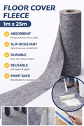 Floor Protection Fleece 1m x 25m – Heavy Duty Surface Protection