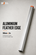Aluminium Feather Edge Screed 100mm x 2m