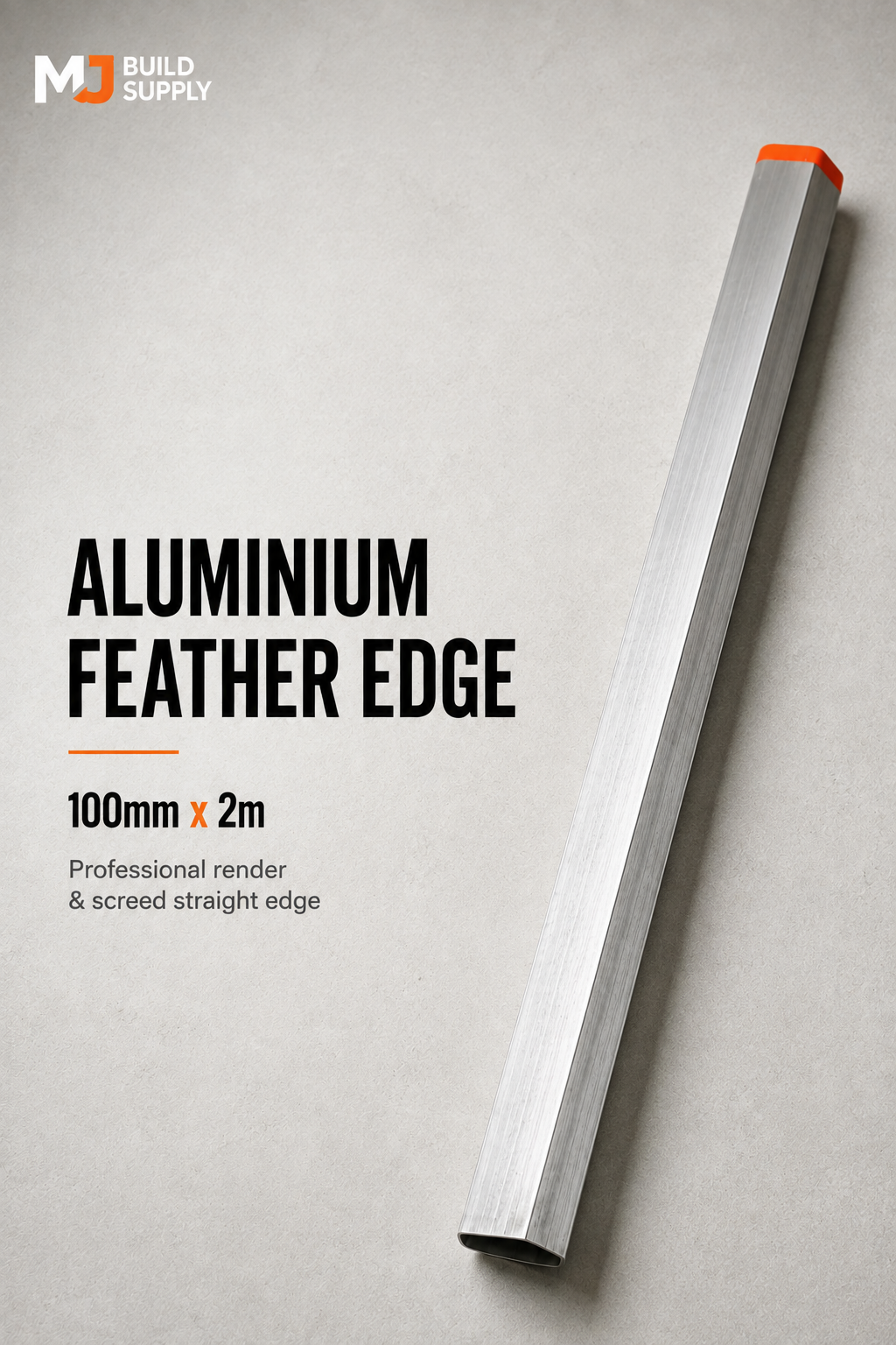 Aluminium Feather Edge Screed 100mm x 2m