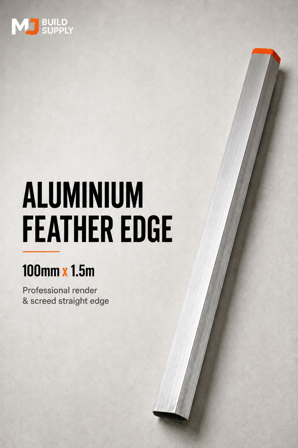 Aluminium Feather Edge Screed 100mm x 1.5m