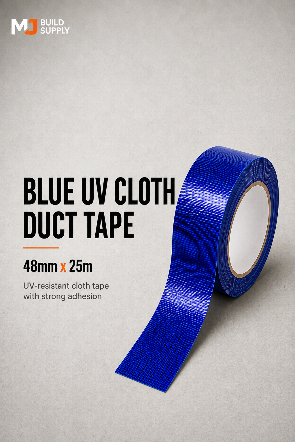 Blue UV Cloth Duct Tape 48mm x 25m