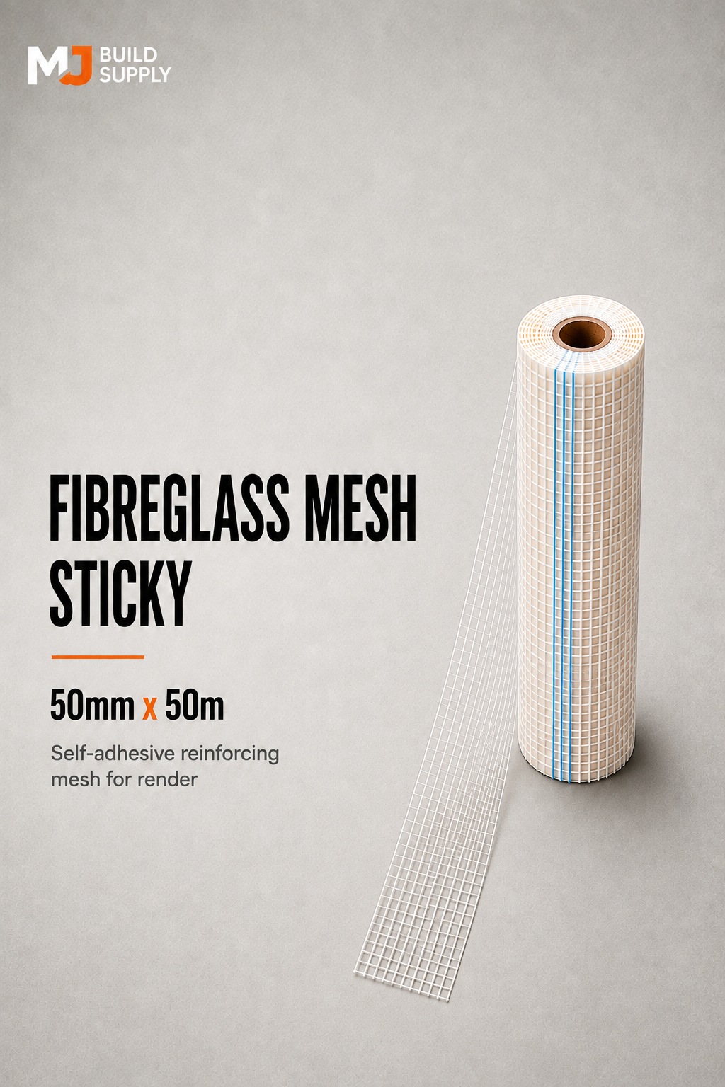 Self-Adhesive Mesh Tape – 50mm × 50m
