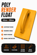 Poly Render Float 140mm x 280mm – Professional Rendering Tool