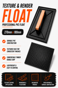 Texture & Render Float 270mm x 220mm – Professional PVC Float