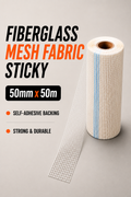 Fibreglass Mesh Tape 50mm x 50m – Self-Adhesive Crack Repair & Reinforcement Tape