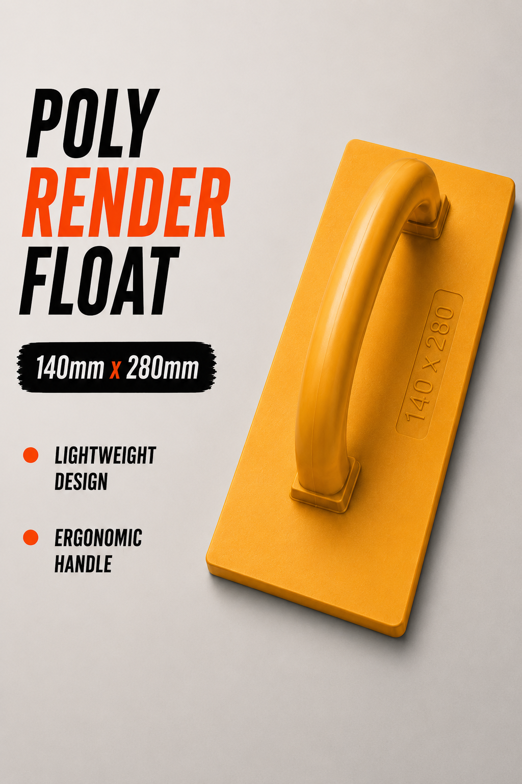 Poly Render Float 140mm x 280mm – Professional Rendering Tool