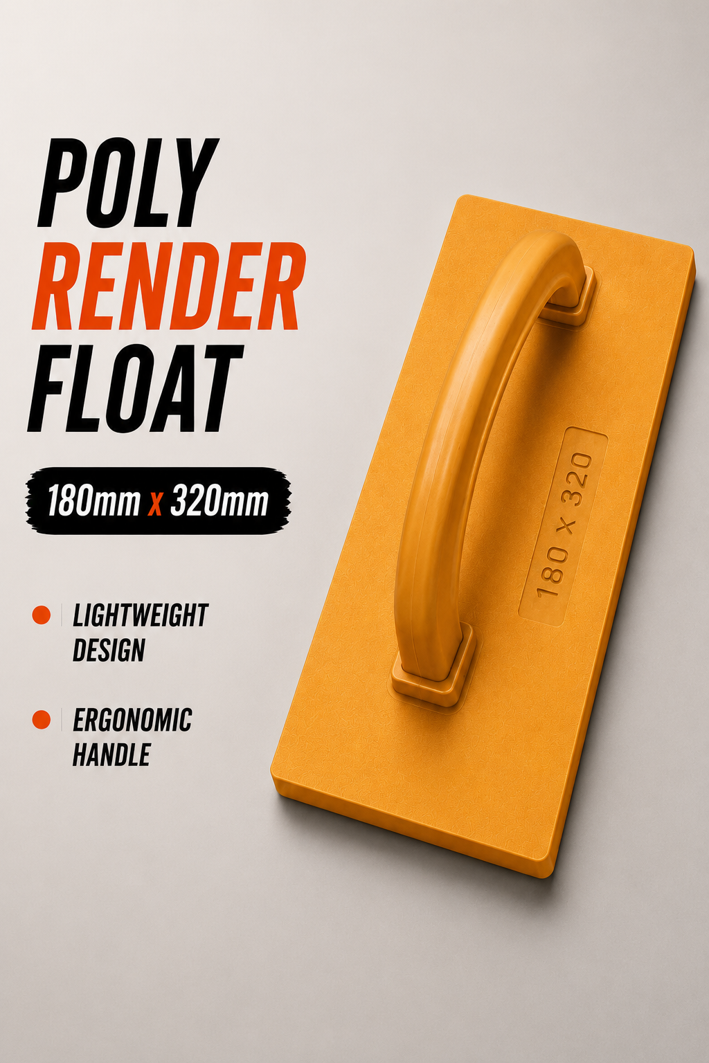 Poly Render Float 180mm x 320mm – Professional Rendering Float