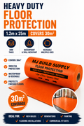 Heavy Duty Floor Protection Film 1.2m x 25m – 30m² Coverage