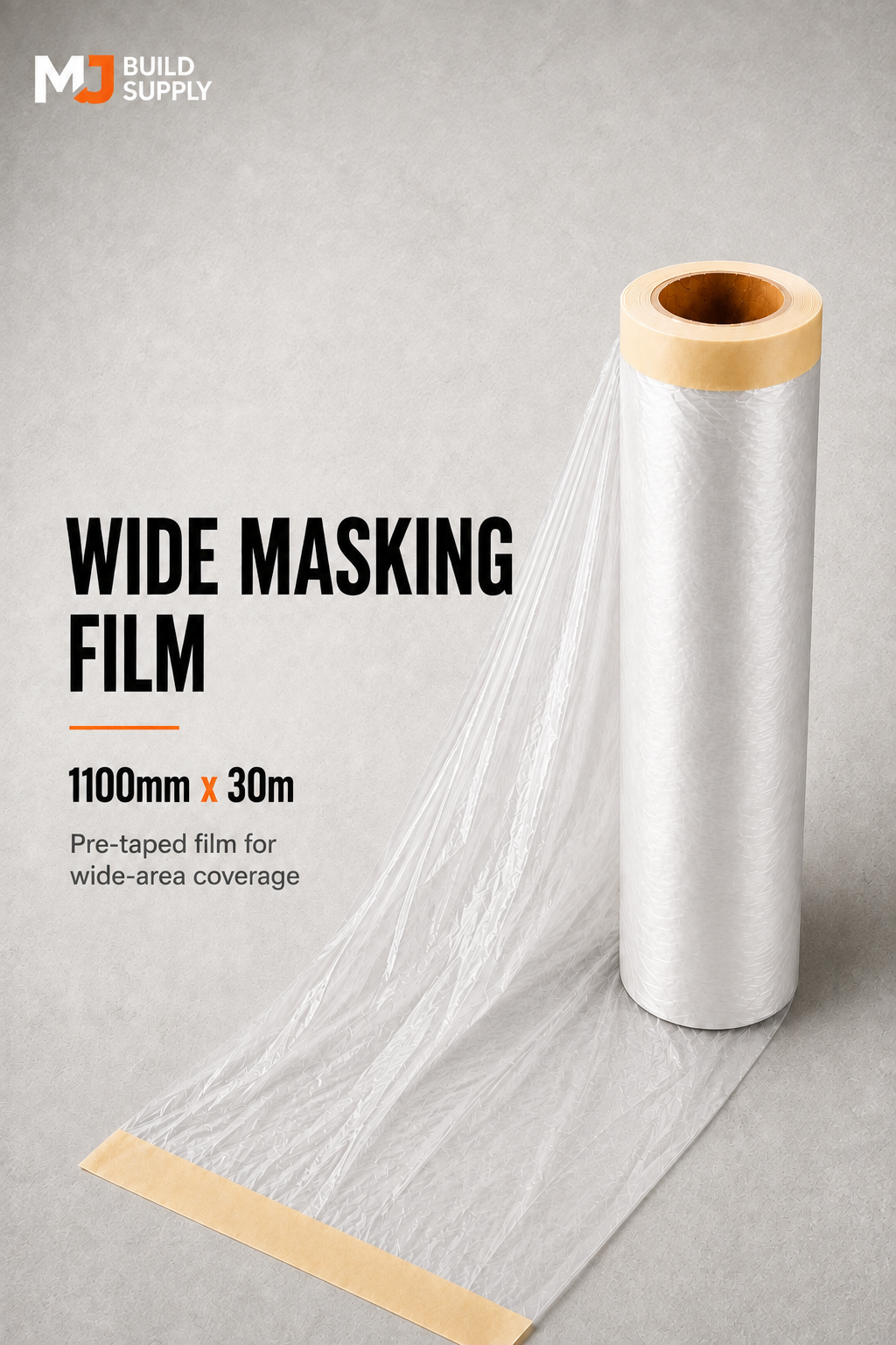 Pre-Taped Masking Film 1100mm x 30m