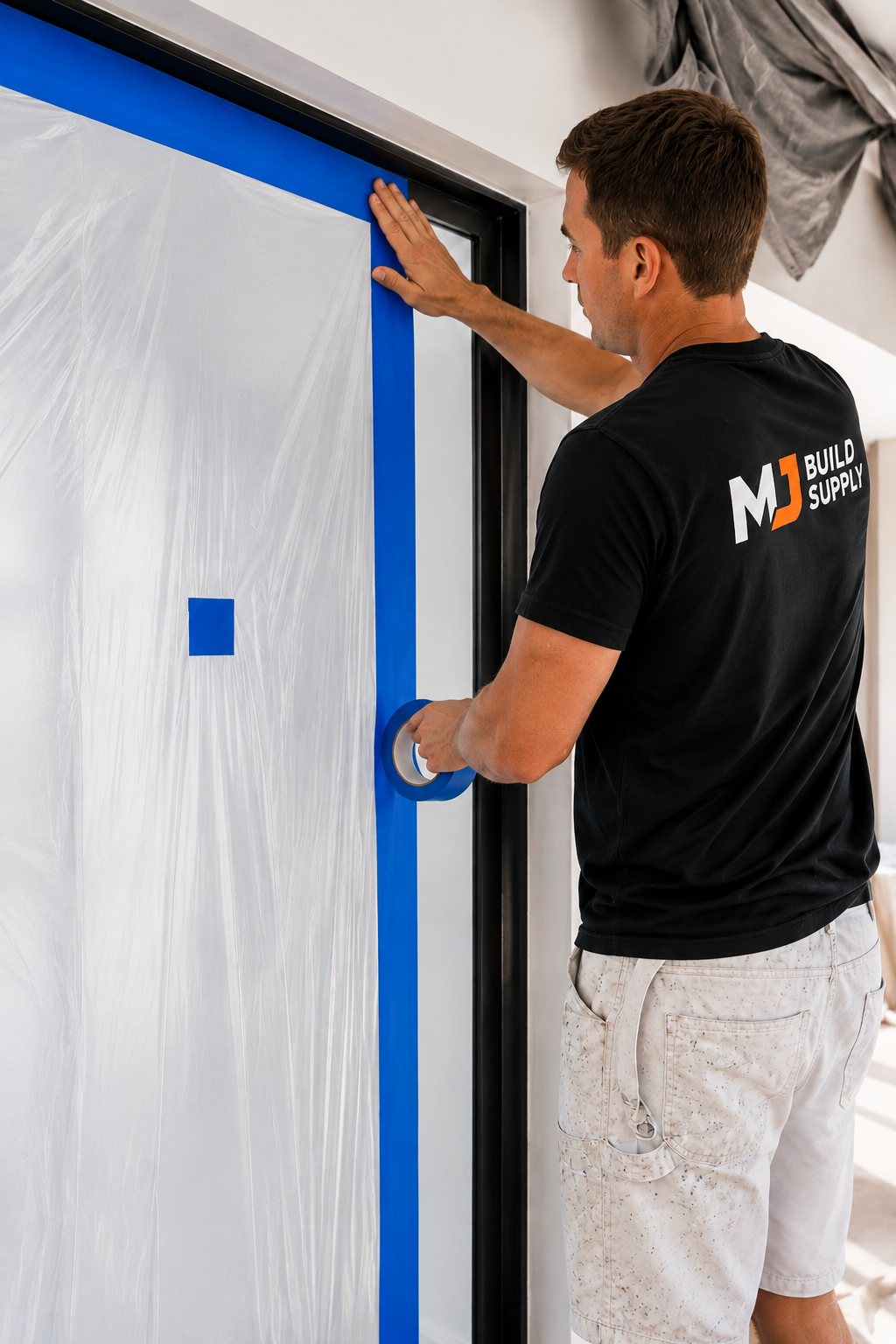 Pre-Taped Masking Film 1800mm x 30m
